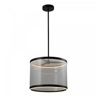 Cora Integrated Led Pendant, Silver Lamp 