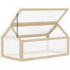 Outsunny Wooden Cold Frame Greenhouse Garden Portable Raised Planter With Openable Top For Indoor, Outdoor, Flowers, Vegetables, Plants, 35.5\" X 20.5\" X 19.5\", Natural Wood