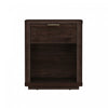 Evelyn Modern 20\" Nightstand in Brown (1-Drawer)