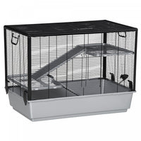 Pawhut 3-tier Hamster Cage, Guinea Pig Cage, Pet Chinchillas Play House Indoor With Accessories Food