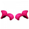 Rosebud Modern Wool Blend Accent Chair in Fuchsia - Set of 2