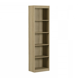 Axess 5-Shelf Narrow Bookcase - Natural Ash