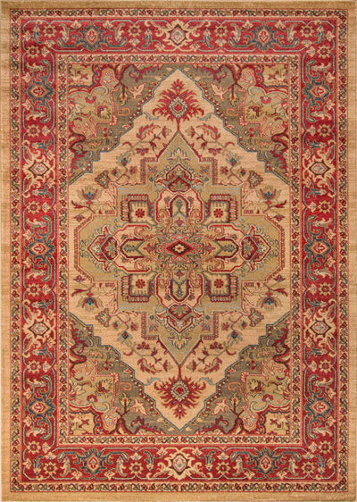 Lux Traditional 3'11" x 5'7" Area Rug in Ivory Indoor Area Rug | Tapis Traditionnel Lux 3'11" x 5'7" en Ivoire
