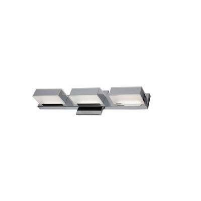 Dainolite Viola 3 Light LED Wall Vanity Light Polished Chrome Finish Lamp|Lumière de coiffeuse murale Viola de Dainolite avec fini chromé poli et 3 ampoules à DEL