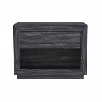 Soren Contemporary 32" Nightstand in Charcoal Gray (1-Drawer) | Table de nuit contemporaine Soren 32" en gris charbon (1 tiroir)
