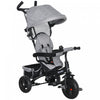 Qaba Toddler Tricycle, 6 In 1 Baby Bike Stroller With Foldable Canopy, Storage Basket, 5-point Safety Harness, Kids Trike For 1-5 Years Old, Grey