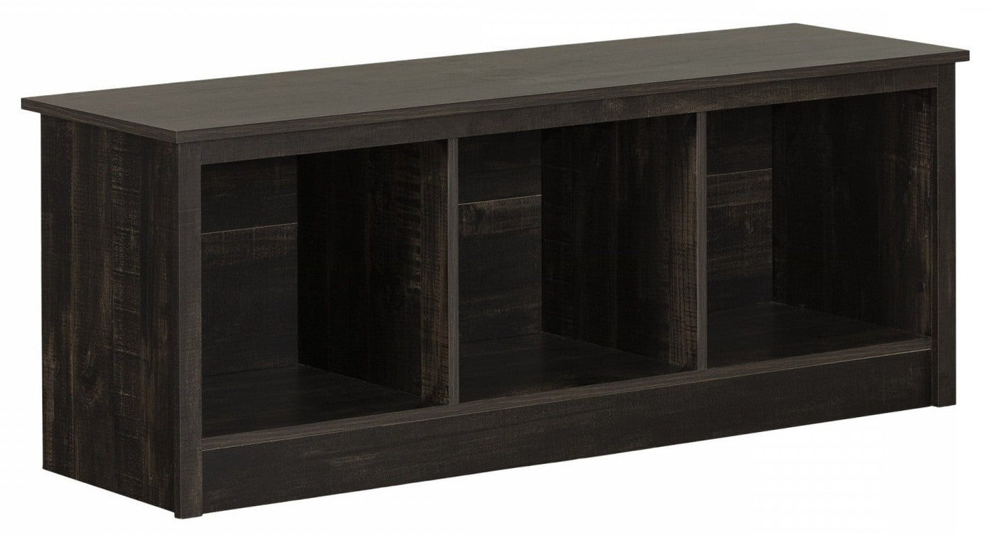 Toza Mudroom Storage Bench Rubbed Black The Brick
