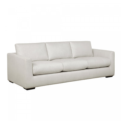 Cleo Contemporary 96" Upholstered Sofa in Cream | Canape contemporain Cleo 96" rembourre en creme