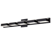Dainolite Viola 5 Light LED Wall Vanity Light Matte Black Finish Lamp