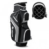 Costway Lightweight Golf Cart Bag With 14 Way Top Dividers 9 Pockets Rain Hood Cooler Bag