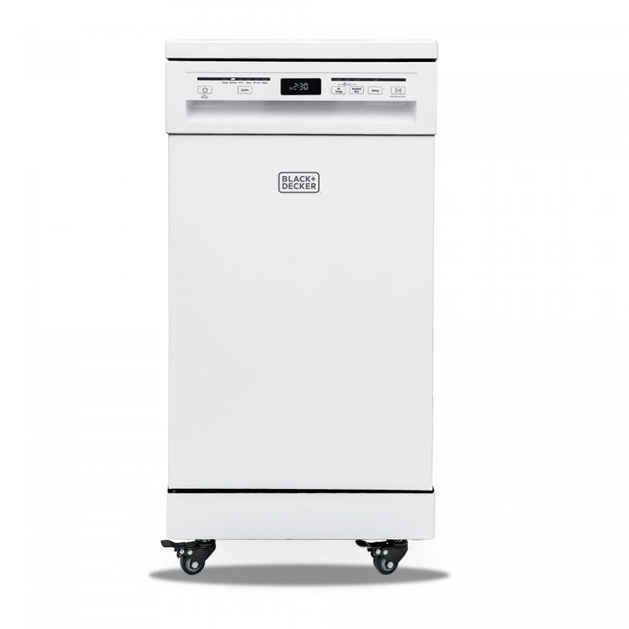 BCDP-Series BLACK+DECKER 18-Inch Portable Dishwasher, 8-Place Setting Capacity