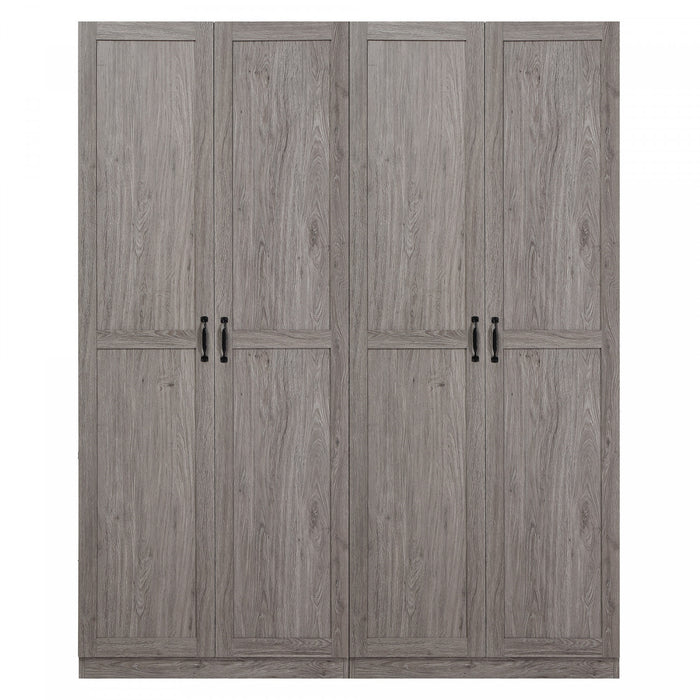 Hopkins Modern 30\" Storage Cabinet in Gray (7-Shelf) - Set of 2 Armoire