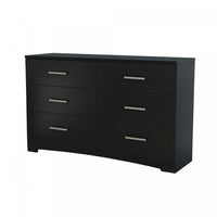 Gramercy 6-Drawer Dresser Pure Black - South Shore 