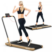 Superfit 2.25hp 2-in-1 Folding Under Desk Treadmill W/remote Control App