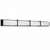 Dainolite Winston Vanity Light 72w Matte Black Light White Acrylic Diffuser Lamp|Lumière de coiffeuse Winston de Dainolite en acrylique blanc qui diffuse la lumière, avec fini noir mat et ampoule de 72 W