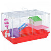Pawhut 18.5'' Hamster Cage With Exercise Wheel And Water Bottle Dishes, Rat House And Habitats 2 Sto|Pawhut Cage Pour Hamster 18.5" Avec Roue D'exercice Et Plats Pour Bouteille D'eau, Maison Pour Rat E