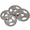 Soozier Set of 4 Weight Plates for 2\"/5cm hole Dumbbell Handle Bar, Silver