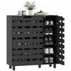 HOMCOM Shoe Cabinet, Shoe Storage Cabinet for 20 Pair of Shoes, Black