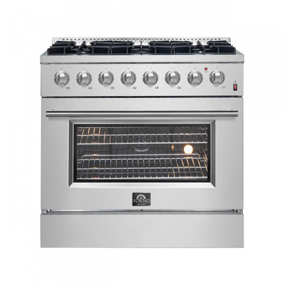 Forno Marco 36" Dual Fuel Range, Stainless Steel, 5.36 cu. Ft. - FFSGS6197-36 | Cuisiniere a double combustible Marco 36 po, acier inoxydable, 5.36 pi³ - FFSGS6197-36