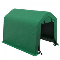 Outsunny 8'x6' Outdoor Storage Shelter With Roll Up And Zipper Door