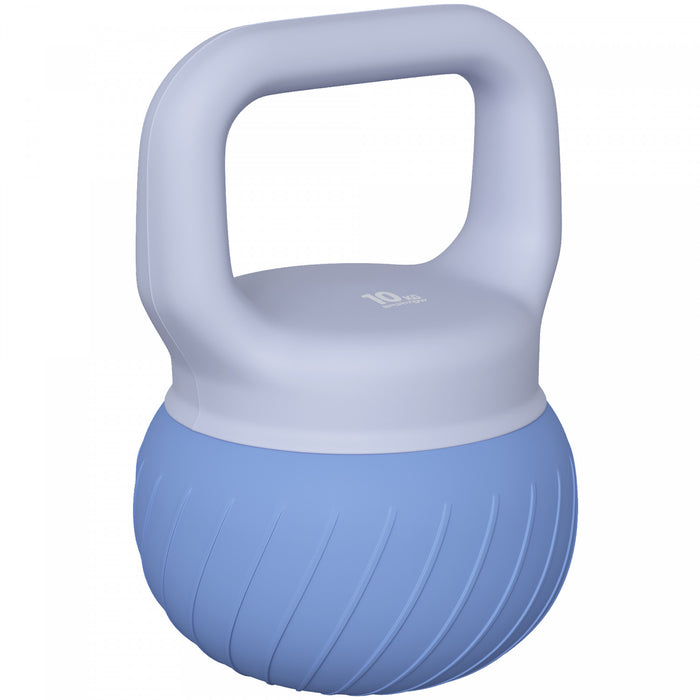 Soozier Soft Kettlebell, 22 lbs Kettle Bell with Anti-Slip Grip for Home Gym Weight Lifting and Strength Training, Blue