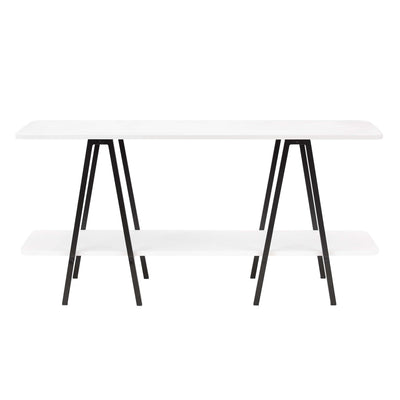 Celine Contemporary Modern 47" Console Table in White | Console moderne contemporaine Celine 47" en blanc