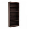Axess 5-Shelf Bookcase - Chocolate