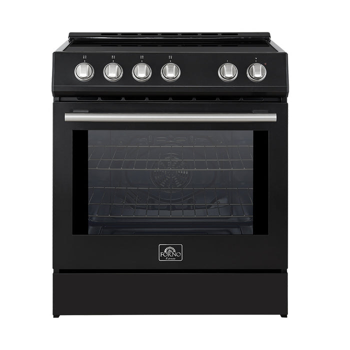 Forno Leonardo Espresso 30\" Slide-In Induction Range, Black -FFSIN0982-30BLK