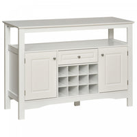 HOMCOM Sideboard Buffet Credenza Storage Cabinet with Drawer Wine Rack