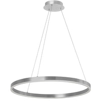Dainolite Circulo Chandelier 34w Silver Finish White Acrylic Diffuser Lamp