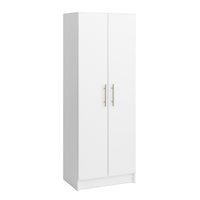 Elite Deep Storage Cabinet with Fixed & Adjustable Shelves - White