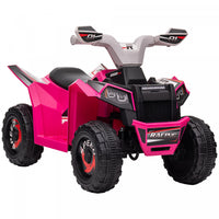 Aosom 6v Kids Atv Quad, Battery Powered Ride-On Electric Vehicle For Kids With Wear-resistant Wheels