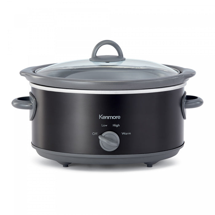 Kenmore Slow Cooker, 5 qt (4.7L), Easy to Use, Dial Control