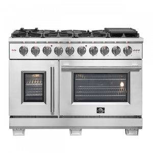 Forno Capriasca 6.58 Cu. Ft. French Door Gas Range - FFSGS6460-48