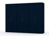 Mulberry Contemporary Modern 13-Piece Wardrobe Closet in Midnight Blue