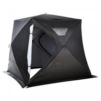 Outsunny 4-person Insulated Ice Fishing Tent, Portable Ice Fishing Shelter With Ventilation Windows,