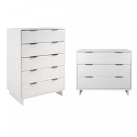 Granville Modern 2-Piece Dresser Set in White 