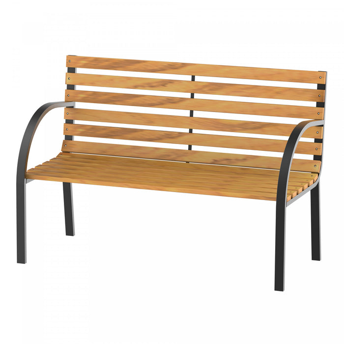 Outsunny 48\"l Garden Bench Outdoor Patio 2-person Wooden Seat Chair