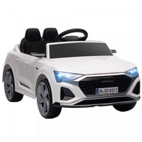 Qaba Audi Q8 Etron Sportback Licensed Powered Ride-On Car, 12v Battery Powered Kids Electric Car Wit