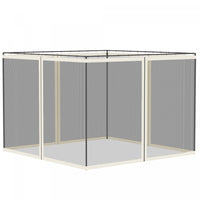 Outsunny 10' X 10' Gazebo Replacement Mosquito Netting, White