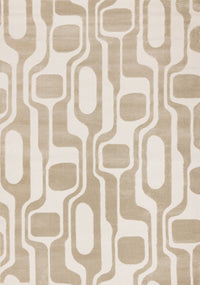 Leopold Modern Mid-Century Beige Cream Area Rug - 7'10