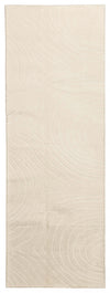 Somos Contemporary Cream Washable Rug 2'8\" x 8'0\" Indoor Area Rug