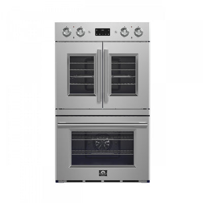 Forno Gallico 30 in. French Door Electric 7.36 cu.ft. Double Wall Oven - FBOEL1388-30 | Four mural double electrique a porte francaise Gallico 30 po, 7,36 pi³ - FBOEL1388-30