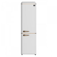Forno Storico 22 Inch Retro Bottom Freezer Fridge in white, 9 cu.ft. - FFFFD1745-22WHT 