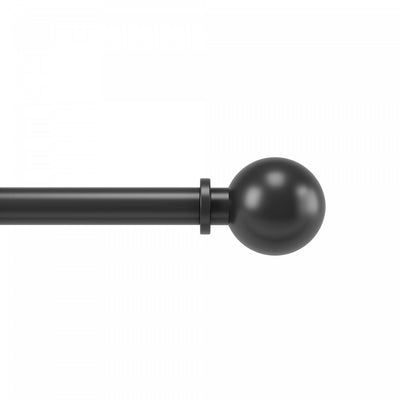 Umbra Bolas Matte Black Expandable 1" Curtain Rod - 36"-72" | Tringle à rideaux extensible Bolas de Umbra noir mat de 1 po - 36 po à 72 po