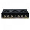 Forno Ambassador 36" Gas Cooktop, Black, 6 burners-FCTGS5799-36CPBLK | Table de cuisson au gaz Ambassador 36 po, noire, 6 bruleurs – FCTGS5799-36CPBLK