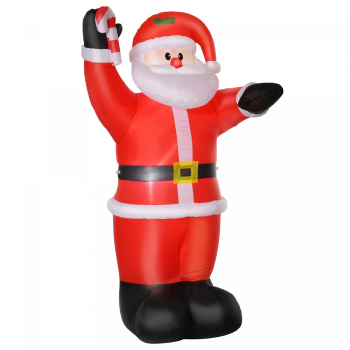 Homcom 8ft Santa Claus Inflatable Christmas Decoration