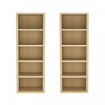 Rivington Modern 28" Open Bookcase in Natural Oak - Set of 2 | Bibliotheque ouverte moderne Rivington 28" en chene naturel - Lot de 2