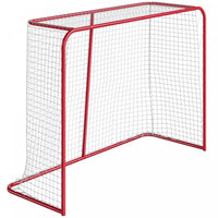 Soozier 5' x 4' Hockey Goal, Easy Set Up Hockey Net with Steel Frame, PE Mesh, Street Hockey Net, Lightweight & Portable, Indoor & Outdoor Training Equipment