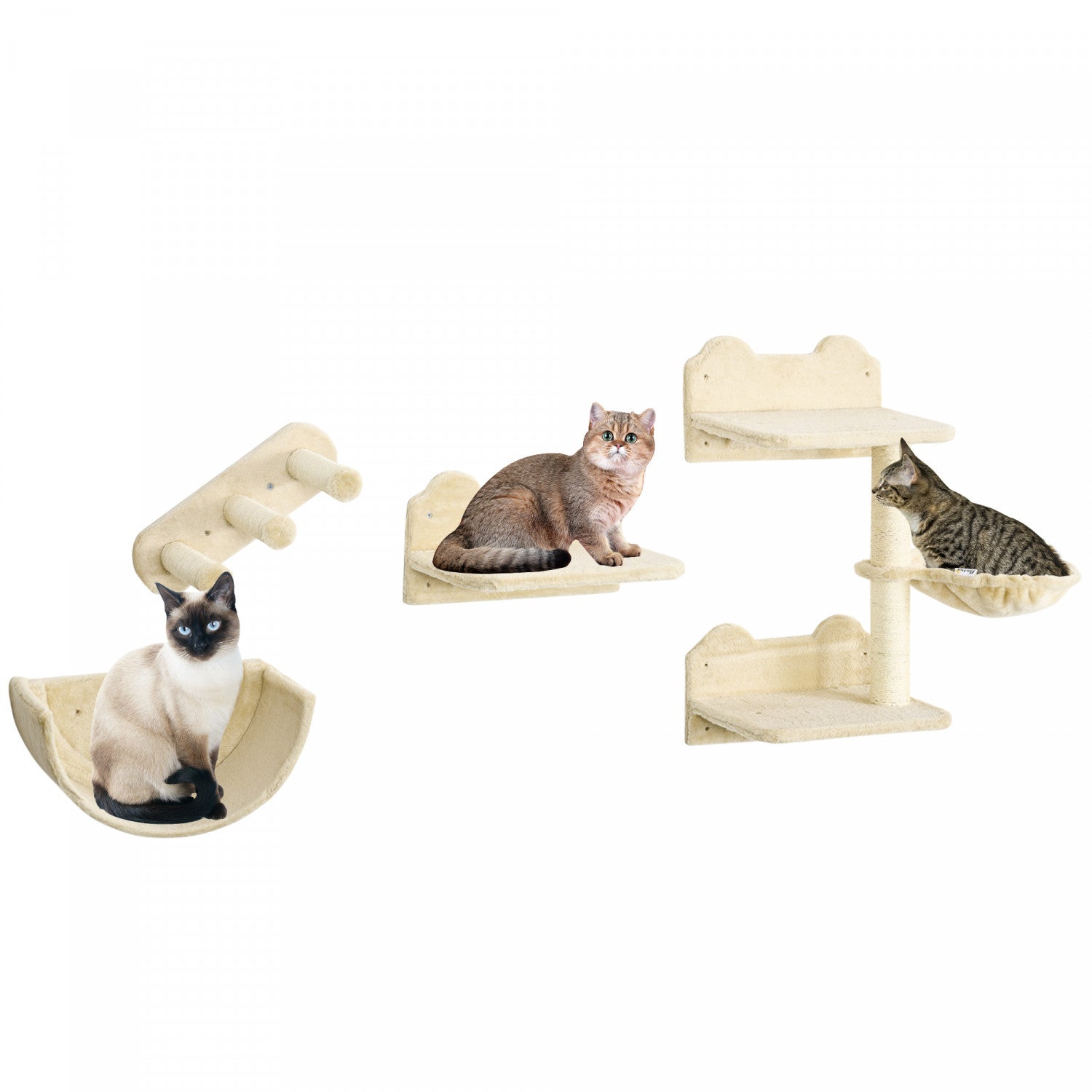Cat Scratching Post Wayfair Pawhut Cat Wall Climber With